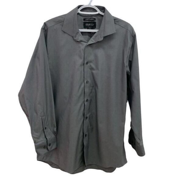 Other - Kenneth Cole Awearness Mens Gray Button Up Long Sleeve Shirt Size 16.5 3233​​